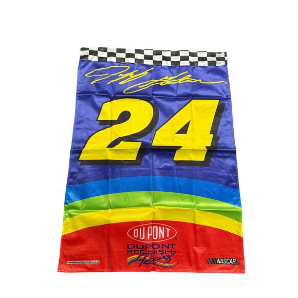 Vintage Jeff Gordon Dupont Hendrick Motorsports Racing 1996 Flag Banner-41x28 - Picture 2 of 10